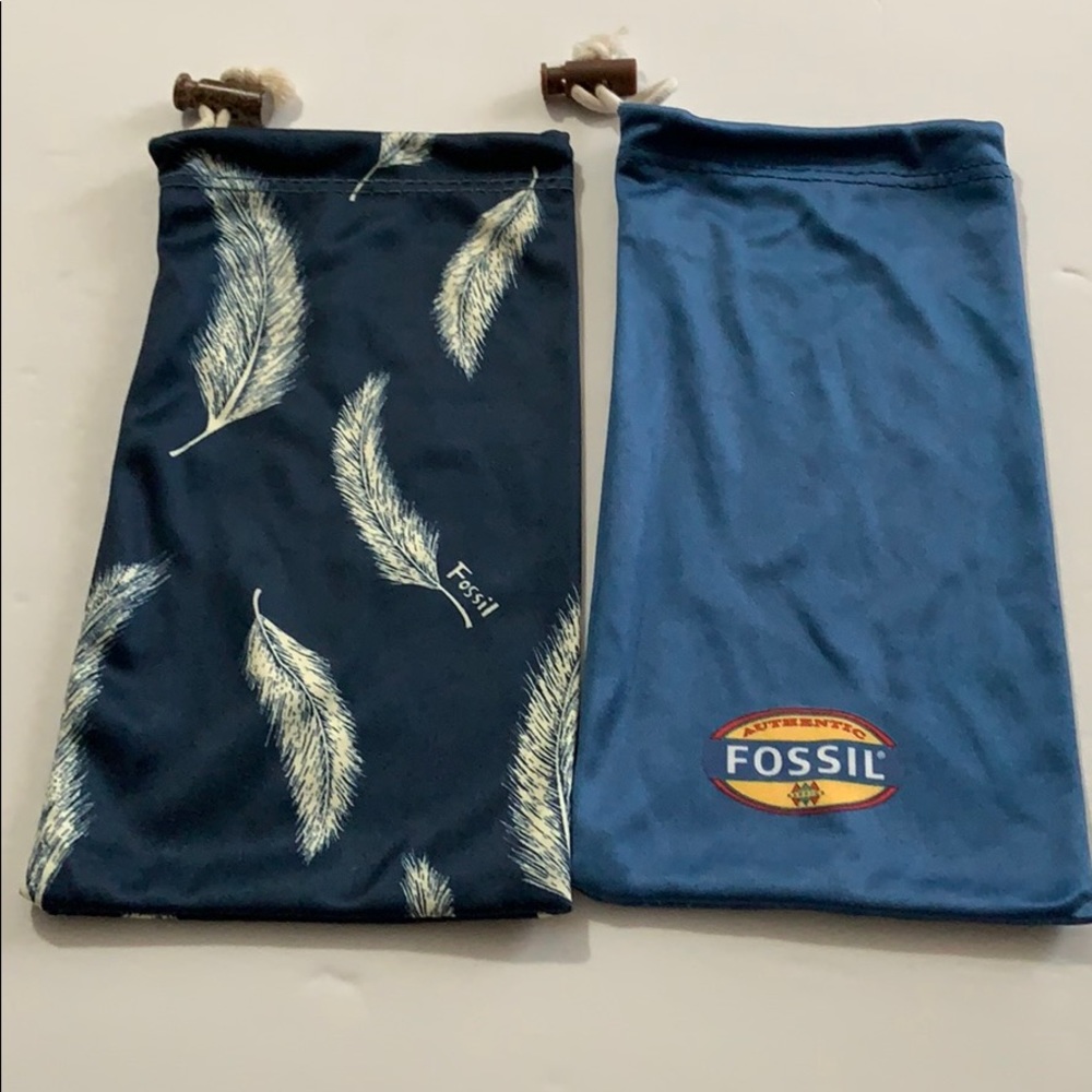 Fossil Eyewear pouch set of 2 NWOT
